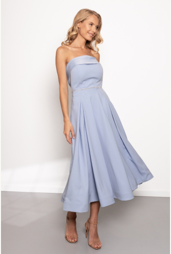 Light Blue Strapless Dress Memphita