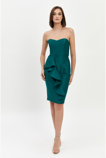 Strapless Emerald Dress Rent B