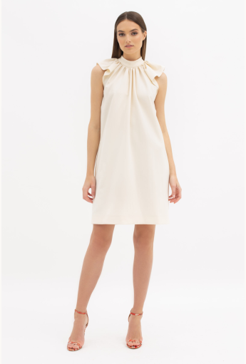 White Pleated Dress Rent B