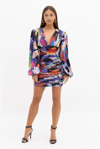 Printed Mini Dress Rent B