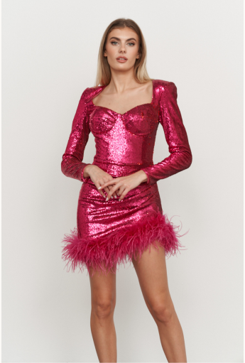 Miley Hot Pink Dress Rent B