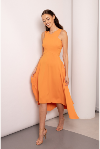 Coral Halterneck Dress Rent B