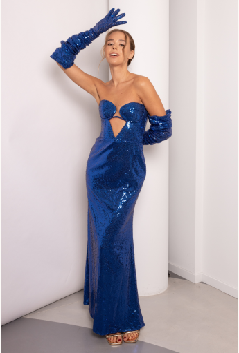 Electric Blue Maxi Dress Rent B