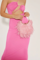 Pink Penny Feathered Frame Bag Rent B