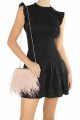 Estelle Pink Feather Clutch Rent B