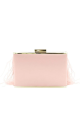 Estelle Pink Feather Clutch Rent B