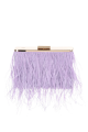 Estelle Purple Feather Clutch Rent B