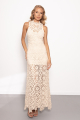 Beaded Crochet Maxi Dress Rent B