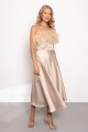 Creamy Mila Feather Dress