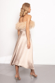 Creamy Mila Feather Dress