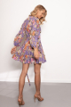 Purple Pattie Wrap Mini Dress Zimmermann Rent Boutique