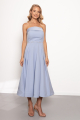 Light Blue Strapless Dress Memphita