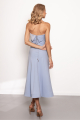 Light Blue Strapless Dress Memphita