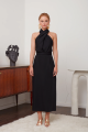 Celia Black Midi Dress Rent B