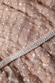 Tan Grid Sequin Mini Dress Rent B