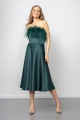 Emerald Mila Feather Dress Rent B