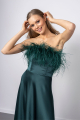 Emerald Mila Feather Dress Rent B