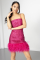 Missing Hours Pink Sequin Dress Rent B