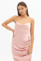 Drapped Satin Crepe Dress Rent B