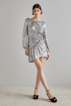 Rillisa Sequin Mini Dress Rent B