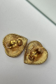 Vintage Gold Heart-shaped Clips Rent B