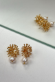 Flower Pearl Earrings Rent B