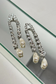 Silver Pearl Earring Rent B