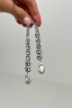 Silver Pearl Earring Rent B