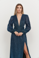 Navy Metallic Gown Rent B