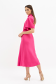 Gathered Satin Midi Dress Rent B