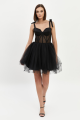 Tulle Corset Black Dress Rent B