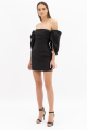 Open Shoulder Mini Dress Rent B