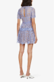 Floral Embroidered Round Neck Lace Dress Rent B