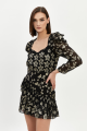 Starts Print Silk Dress Rent B