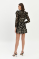 Starts Print Silk Dress Rent B