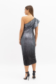 One Shoulder Sequined Tulle Dress Rent B