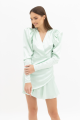 Gathered Satin Mini Dress Rent B