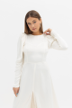 Long Sleeved White Midi Dress Rent B