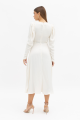 Long Sleeved White Midi Dress Rent B