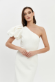 One Shoulder White Dress Rent B