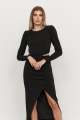 Black Cut Out Midi Dress Rent B