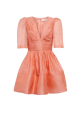 Guava Linen and Silk Mini Dress Rent B