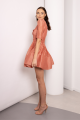 Guava Linen and Silk Mini Dress Rent B