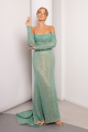 Mint Green Romantic Long Dress Rent B