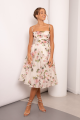 Apple Blossom Spaghetti Strap Midi Dress Rent B