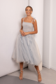 Light Blue Tie-straps Tulle Dress Rent B