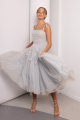 Light Blue Tie-straps Tulle Dress Rent B