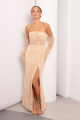 Nude Glam Sparkle Dress Rent B